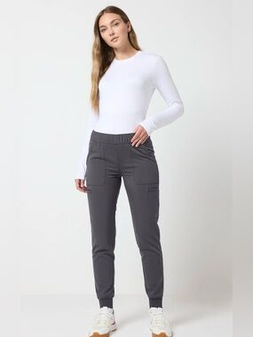 NWT Scrubstar Charcoal Cargo Jogger Pants
